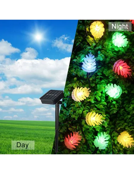 Instalatie solara 50 LED Con pin - multicor