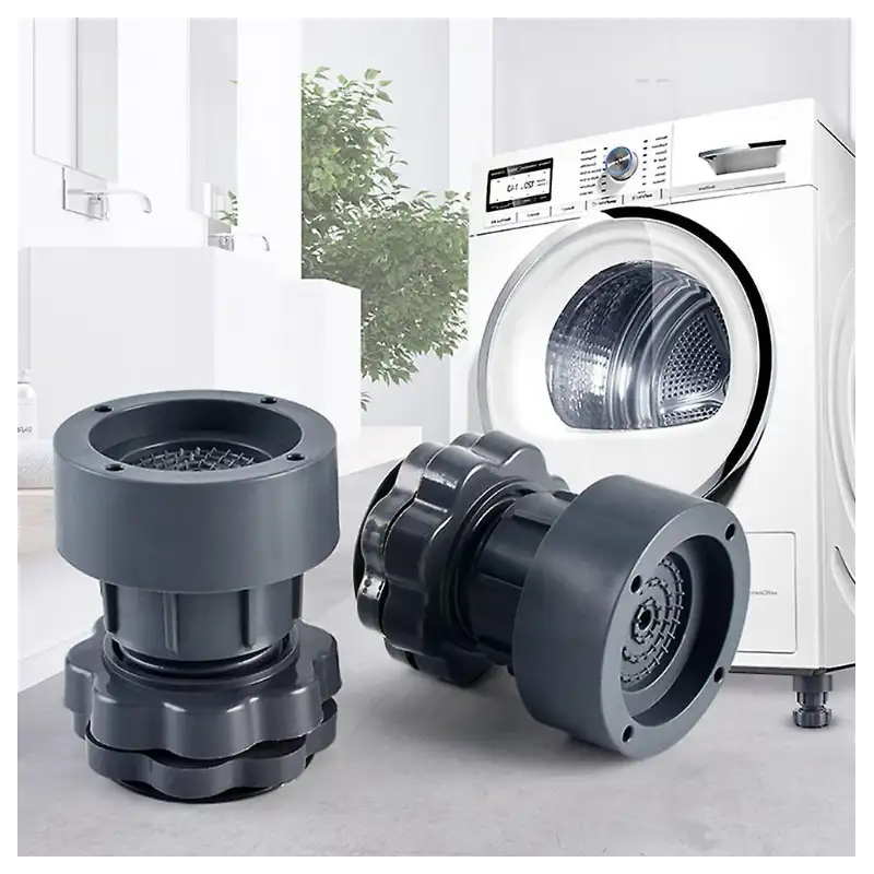 Set 4 picioruse reglabile pentru masina de spalat, anti-zgomot si antiderapante