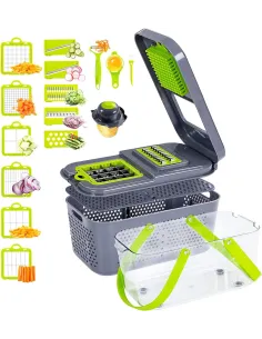 Tocator bucătărie Veggie Slicer pentru legume si fructe cu 22 accesorii