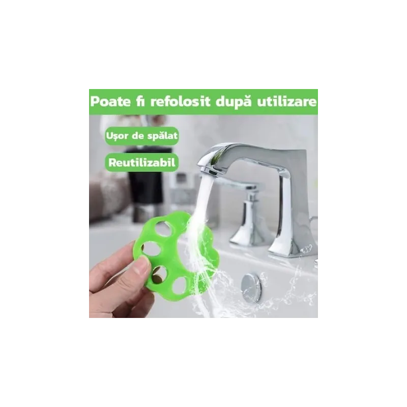 Set 3 fome silicon pentru scame pentru masina spalat