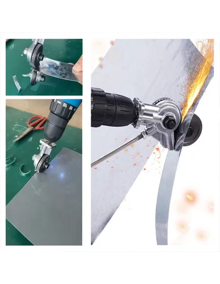 Adaptor bormasina pentru taiat tabla si materiale feroase