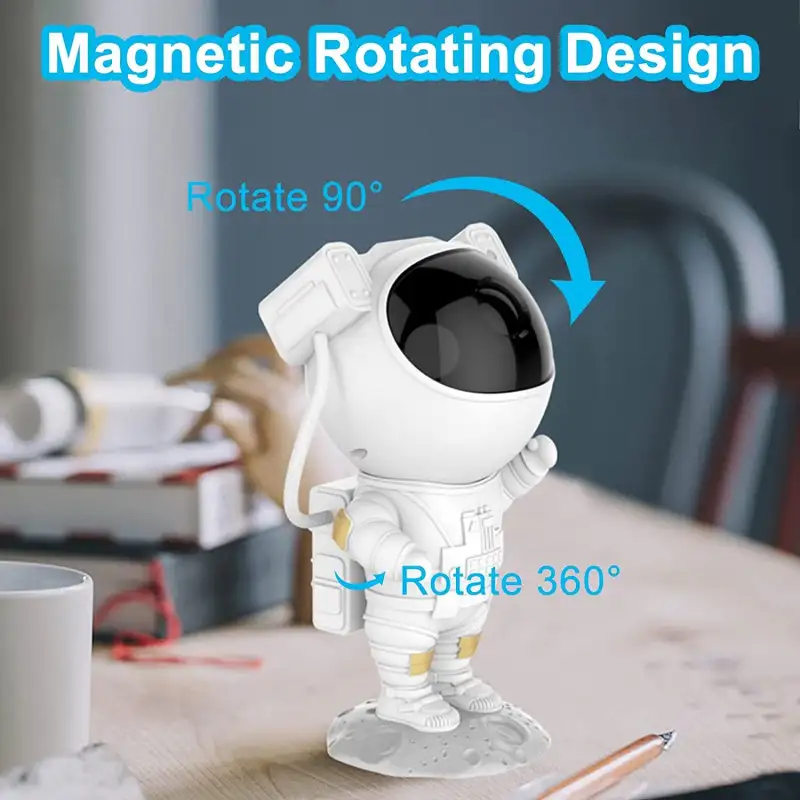 Proiector Astronaut Spațial LED & Laser RGB – Proiecție Stele și Nebuloase