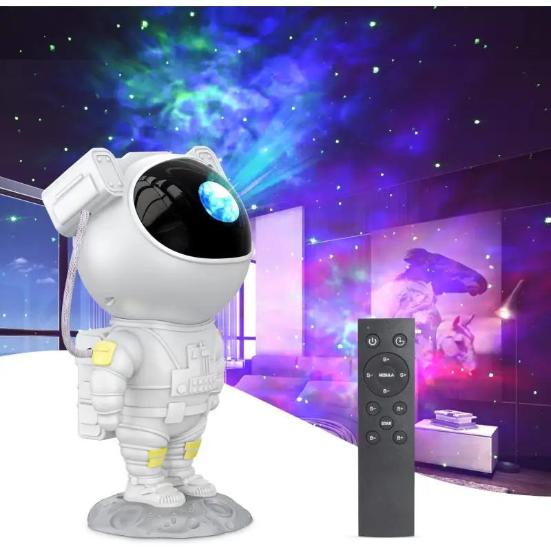 Proiector Astronaut Spațial LED & Laser RGB – Proiecție Stele și Nebuloase