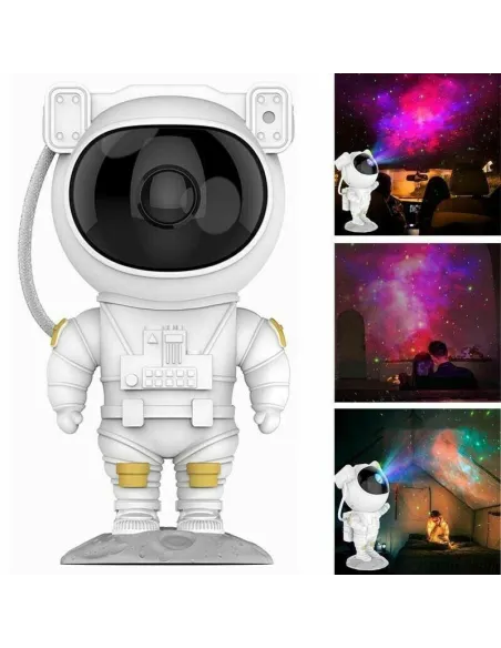 Astronaut proiector LED si laser cu proiectie stele,RGB, telecomanda