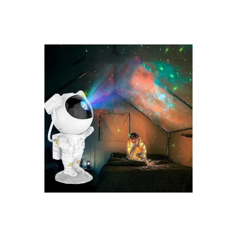 Proiector Astronaut Spațial LED & Laser RGB – Proiecție Stele și Nebuloase