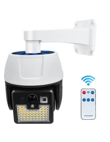 2 X Camera solara falsa, 44 LED SMD, cu senzor de miscare si telecomanda