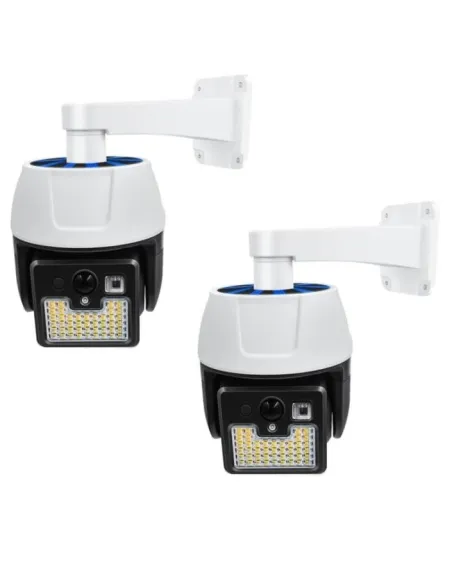 2 X Camera solara falsa, 44 LED SMD, cu senzor de miscare si telecomanda