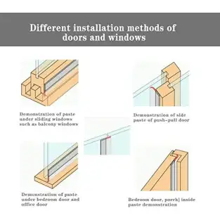 2 x Bandă de etanșare din silicon transparent de 1.8 m, pentru partea inferioară a usii 2