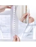 2 x Bandă de etanșare din silicon transparent de 1.8 m, pentru partea inferioară a usii