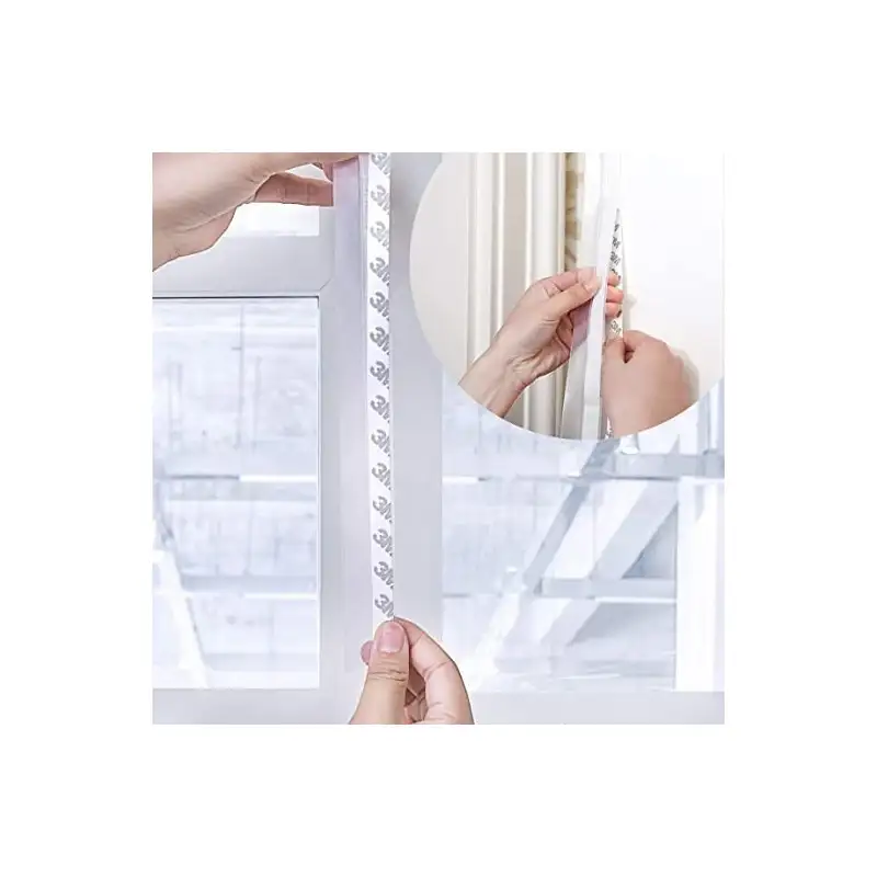 2 x Bandă de etanșare din silicon transparent de 1.8 m, pentru partea inferioară a usii