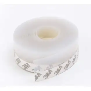 2 x Bandă de etanșare din silicon transparent de 1.8 m, pentru partea inferioară a usii