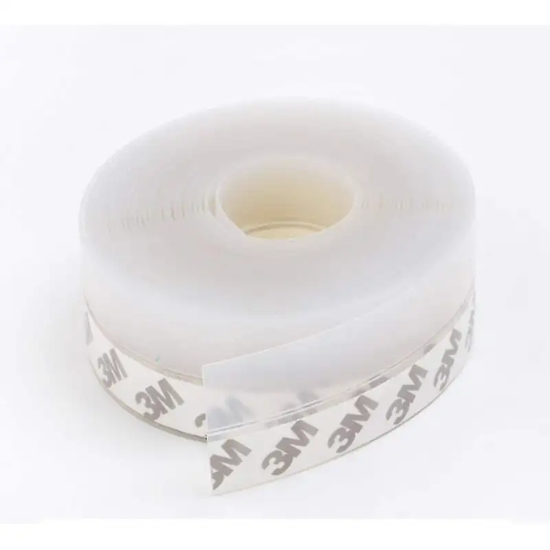 2 x Bandă de etanșare din silicon transparent de 1.8 m, pentru partea inferioară a usii