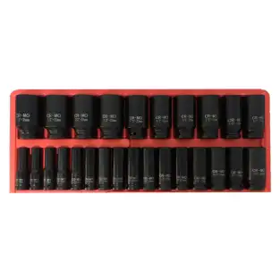 Trusa tubulare impact lungi 26 piese /2 10-36MM 2