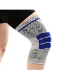 Genunchiera cu pernita din silicon , cu arcuri metalice din material respirabil , ideal pentru activitati sportive
