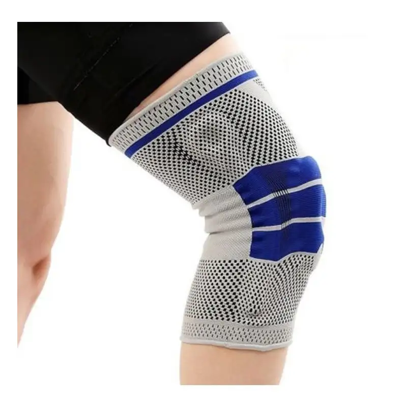 Genunchiera cu pernita din silicon , cu arcuri metalice din material respirabil , ideal pentru activitati sportive