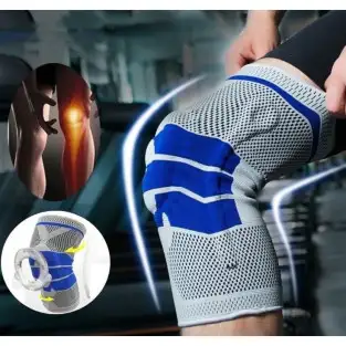 Genunchiera cu pernita din silicon , cu arcuri metalice din material respirabil , ideal pentru activitati sportive 2