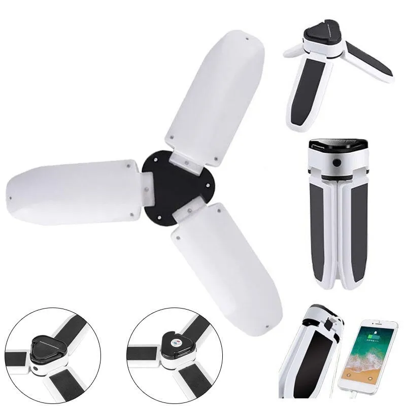 Bec solar cu 3 brate led , rezistent la apa cu 5 moduri de iluminare IPX4