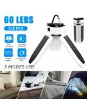 Bec solar cu 3 brate led , rezistent la apa cu 5 moduri de iluminare IPX4