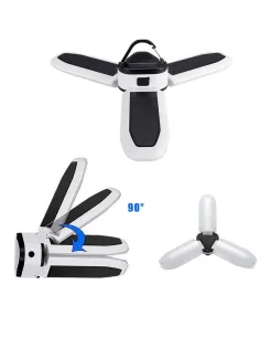 Bec solar cu 3 brate led , rezistent la apa cu 5 moduri de iluminare  IPX4