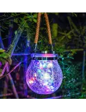 Lampa solara model glob cu led 11.5 x 14 x 8 cm