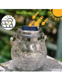 Lampa solara model glob cu led 11.5 x 14 x 8 cm