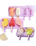 Set 3 forme pentru inghetata din silicon , diverse modele