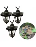 Lampa solara cu lumini multicolor , stalp si baterie reincarcabila