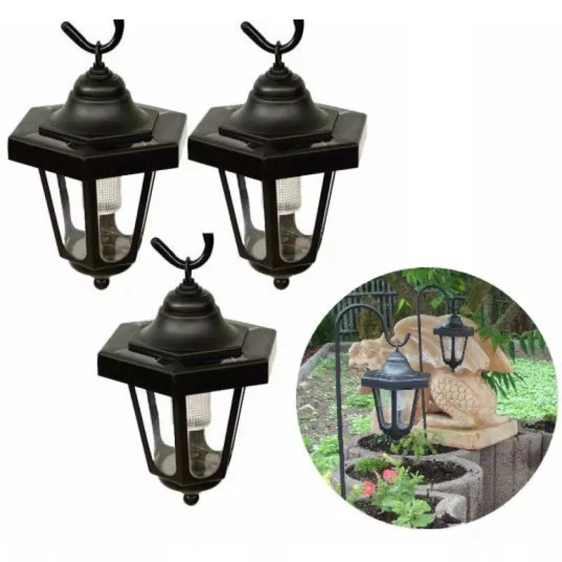 Lampa solara cu lumini multicolor , stalp si baterie reincarcabila