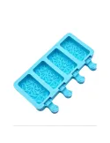 Set 2 forme din silicon pentru inghetata cu 4 compartimente