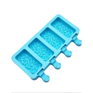 Set 2 forme din silicon pentru inghetata cu 4 compartimente 2