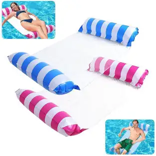 2 x sezlong gonflabil pentru plaja/apa