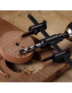 Carota reglabila  pentru gauri in lemn masiv, placi de lemn si panouri din plastic 2