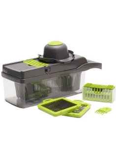 Razatoare multifunctionala pentru fructe si legume cu 9 piese, lame inox + maner de protectie 2