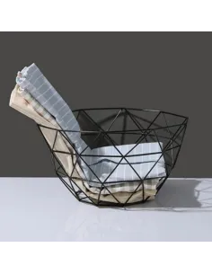 Cos de fructe , metalic , negru 2