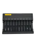 Incarcator + 10 acumulatori reincarcabili 18650, 6800mAh