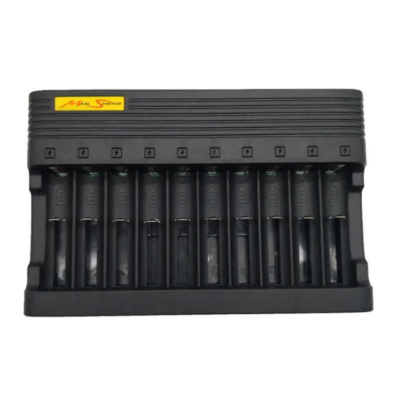 Incarcator + 10 acumulatori reincarcabili 18650, 6800mAh