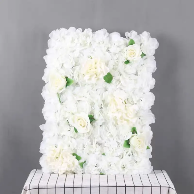 Panou Floral cu flori albe si frunze, 40x60cm,