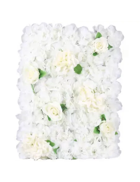 Panou Floral cu flori albe si frunze, 40x60cm,