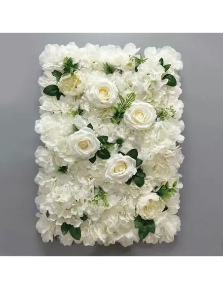 Panou Floral cu flori albe si frunze, 40x60cm,