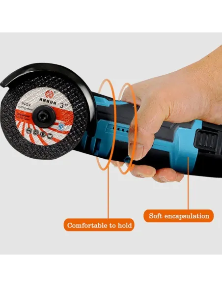 Mini Polizor Unghiular Electric cu 2 Acumulator,Flex Portabil, 12V, Disc 76MM