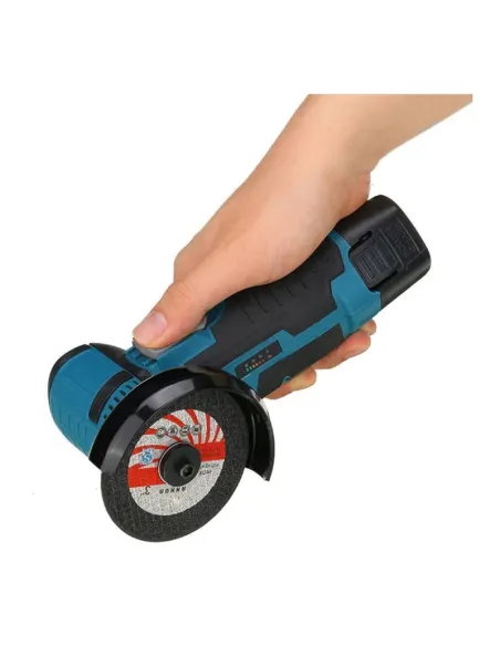 Mini Polizor Unghiular Electric cu 2 Acumulator,Flex Portabil, 12V, Disc 76MM