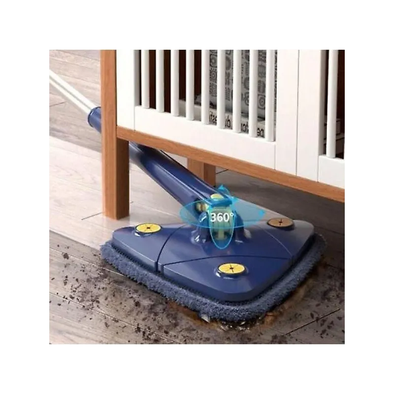 Mop inovativ CleanMaster, reglabil, rotire 360, albastru