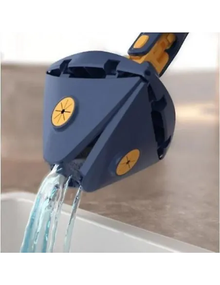 Mop inovativ CleanMaster, reglabil, rotire 360, albastru