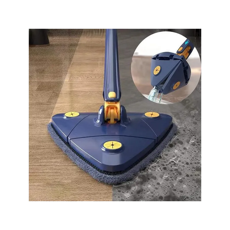 Mop inovativ CleanMaster, reglabil, rotire 360, albastru