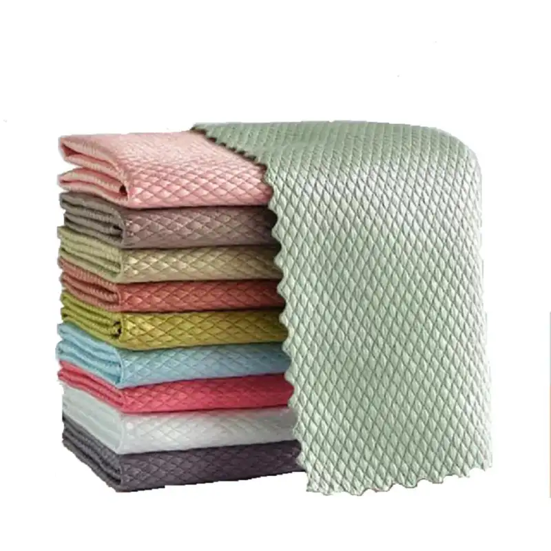 Set 10 x lavete din microfibra 30x30 cm diverse culori