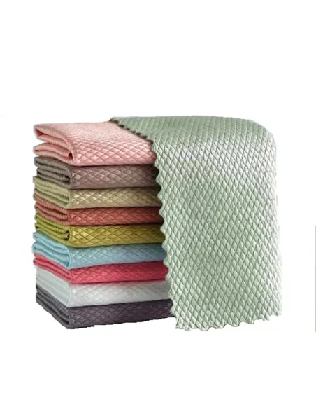 Set 10 x lavete din microfibra 30x30 cm diverse culori