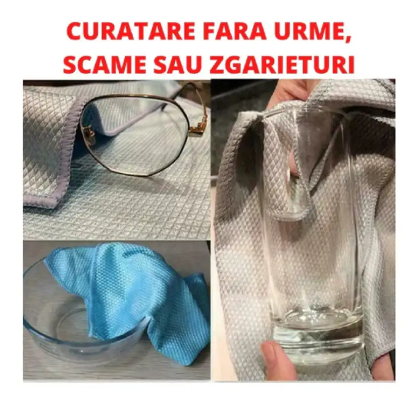 Set 10 x lavete din microfibra 30x30 cm diverse culori