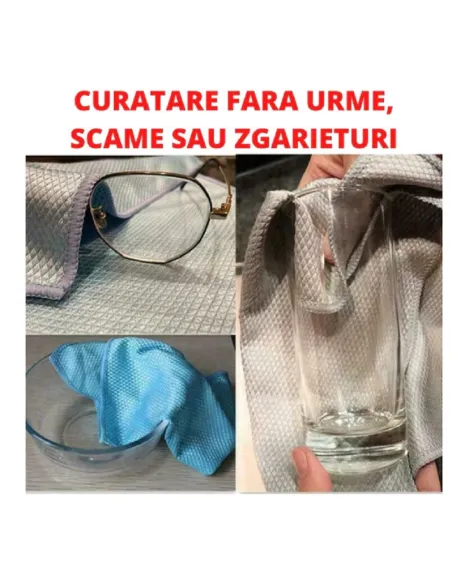 Set 10 x lavete din microfibra 30x30 cm diverse culori