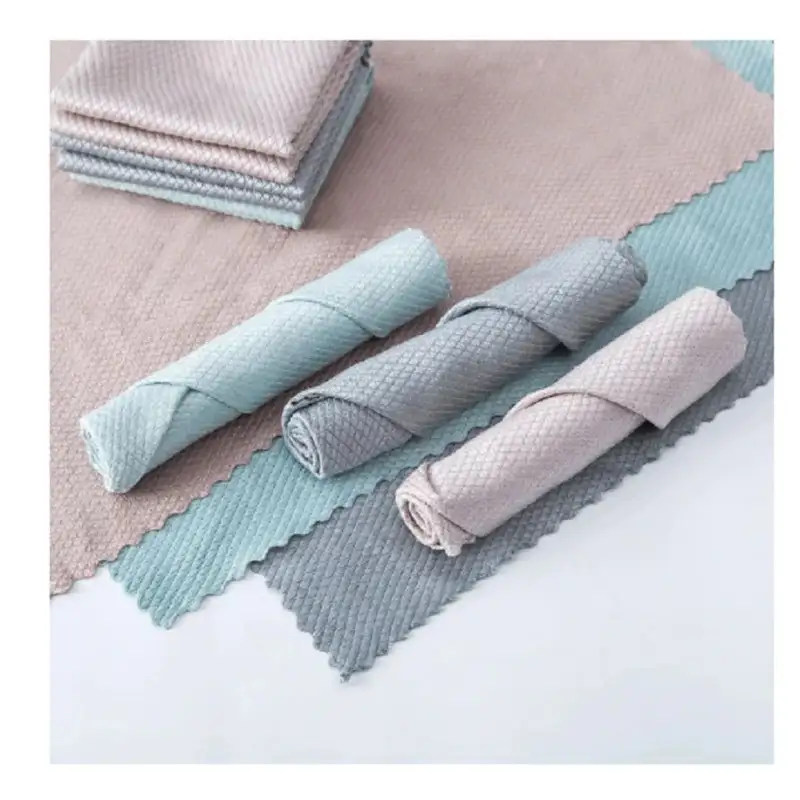 Set 10 x lavete din microfibra 30x30 cm diverse culori