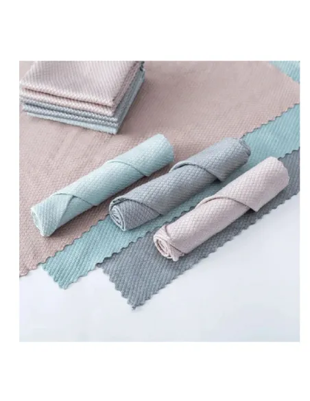 Set 10 x lavete din microfibra 30x30 cm diverse culori